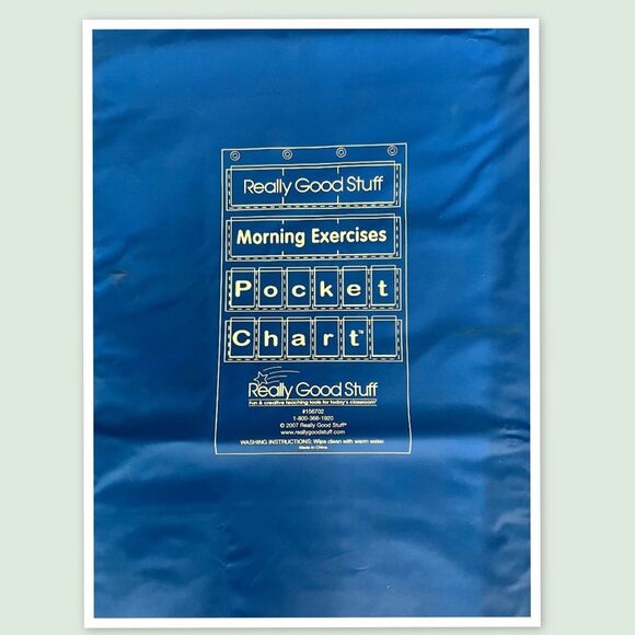 Really Good Stuff Morning Exercise Classroom Pocket Chart - Picture 3 of 4